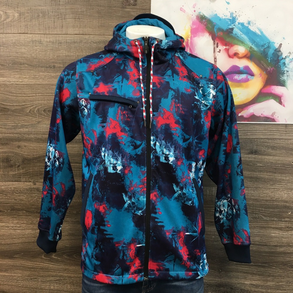 The North Face Cryptic HALO Camo‎ Mens Large Hooded Jacket Print